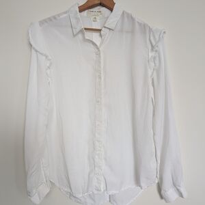 Anthropologie White Button Down Shirt